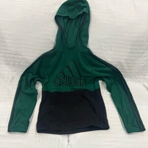 Adidas Kids Hoodie in Green and Black
